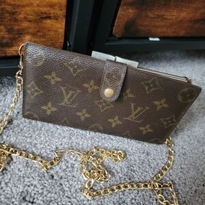 RARE Authentic Louis Vuitton Monogram Long Wallet